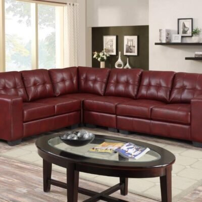 Metro Burgundy Sectional
